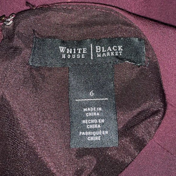 Cutaway Belted Sheath Dress by White House Black Market: size 6 - Picture 8 of 11